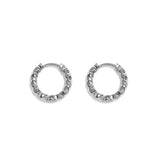 Stainless Steel Hoop Earrings Circle Simple Daily Simple Series Women's jewelry