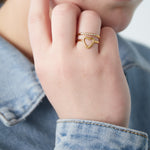 heart & sparkle ring