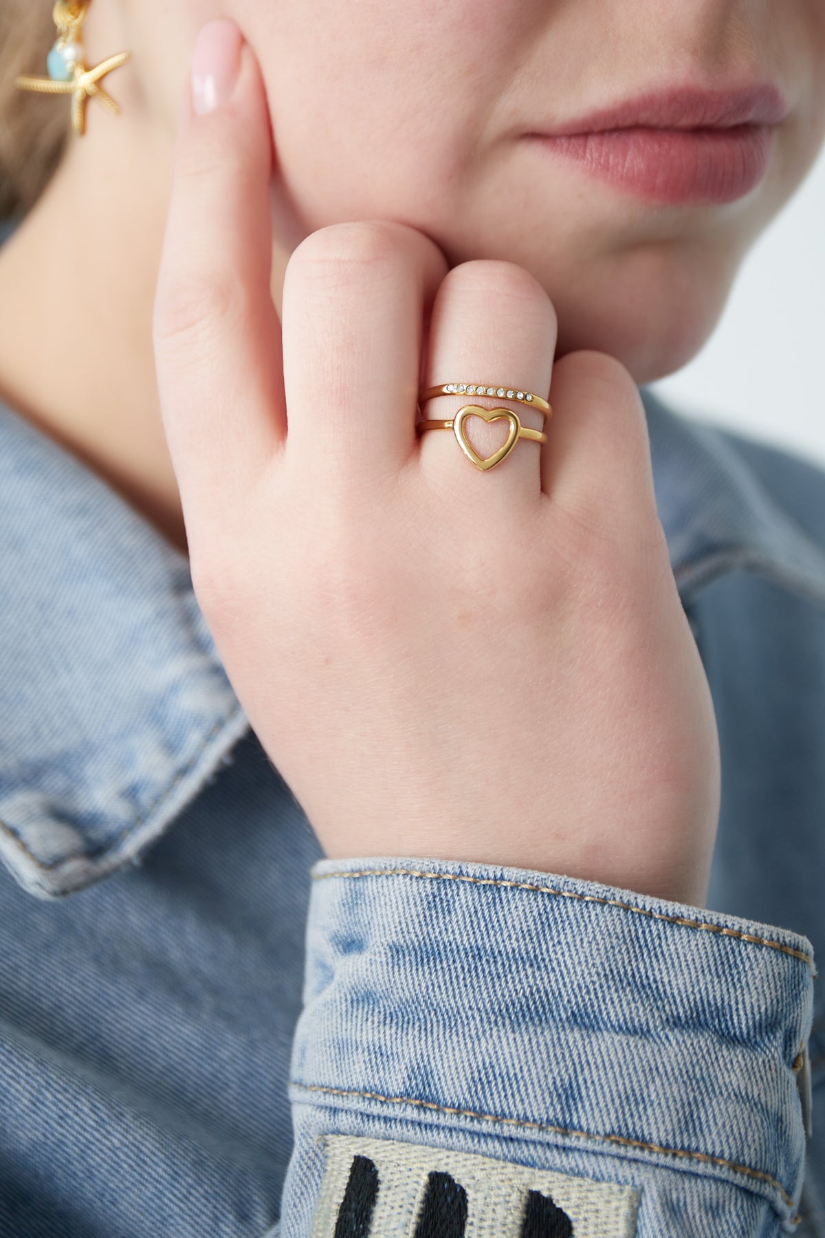 heart & sparkle ring