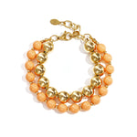 Linked bead bracelets