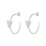 Heart hoop Earrings