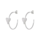 Heart hoop Earrings