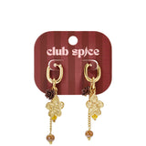 Stainless Steel Beads Earrings Flower Casual Daily Romantic Series Women's jewelry