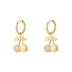 Cherry sparkle earrings