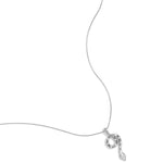 Necklace with covered snake charm
