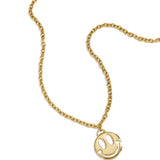 14K Gold Plated Stainless Steel Pendant necklaces Smiling Face Simple Daily Simple Series Women's jewelry