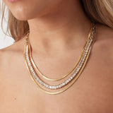 Stainless Steel Layered Necklaces Chain Casual Daily Simple Series Women's jewelry