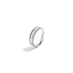 Adjustable statement ring with rhinestones
