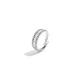 Adjustable statement ring with rhinestones