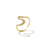 Stainless Steel Statement Rings Lines Simple Daily Simple Series Women's jewelry
