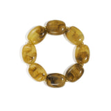 Bracelet with squoval beads