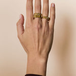 Stainless Steel Minimalist Rings irregular shape Simple Daily Simple Series Women's jewelry