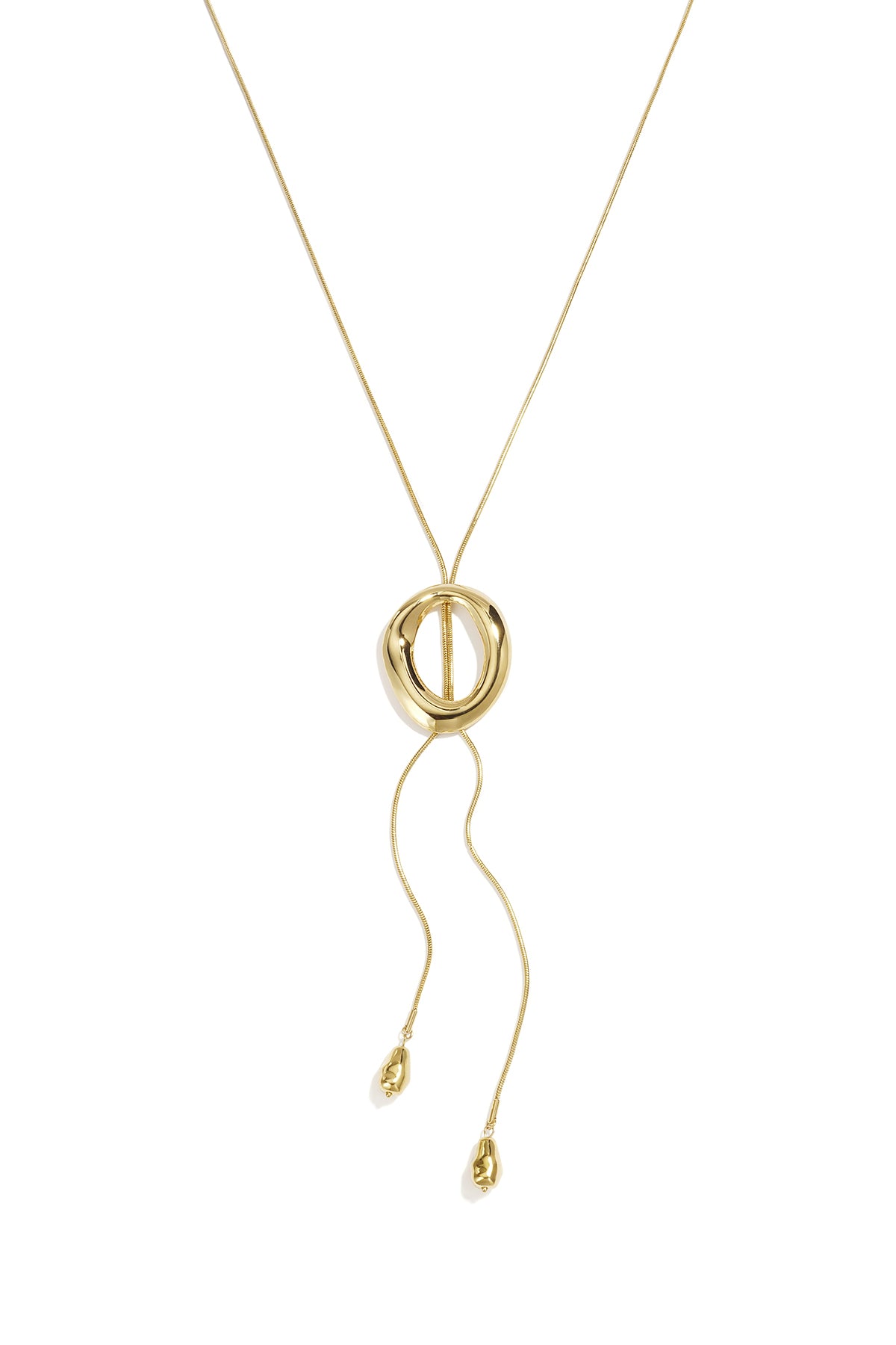 Stainless Steel Long Necklaces Irregular Shape Simple Daily Simple Series Women's jewelry