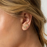 Stainless Steel Stud Earrings Flower Simple Daily Simple Series Women's jewelry