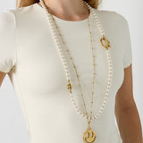Stainless Steel Long Necklaces Smiling Face Casual Daily Simple Series Women's jewelry
