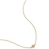 Minimalist necklace with a clover