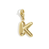 DIY initial letter jewelry charm