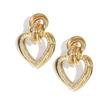 Iron Drop Earrings Heart Elegant Christmas Luxurious Series Women's jewelry