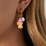 Fish and 2 pearls Earrings
