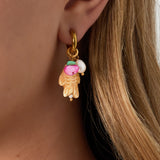 Fish and 2 pearls Earrings