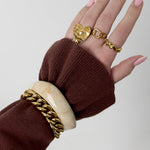 Statement link bracelet