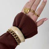 Statement link bracelet