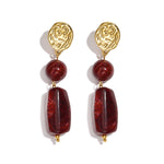 Stainless Steel Dangle Earrings Beads Retro Daily Classic Series Women's jewelry