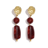 Stainless Steel Dangle Earrings Beads Retro Daily Classic Series Women's jewelry