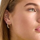 Fine earrings with 3 stones