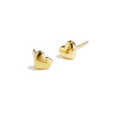 Bold Heart Stainless Steel Earrings