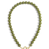 Beaded necklace with front closure - 12mm