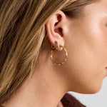 Stainless Steel Hoop Earrings Circle Simple Daily Simple Series Women's jewelry