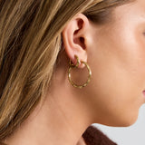 Stainless Steel Hoop Earrings Circle Simple Daily Simple Series Women's jewelry