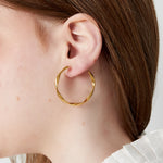 Twist Hoops Clip Earrings
