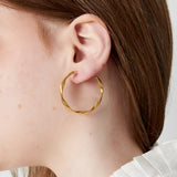 Twist Hoops Clip Earrings