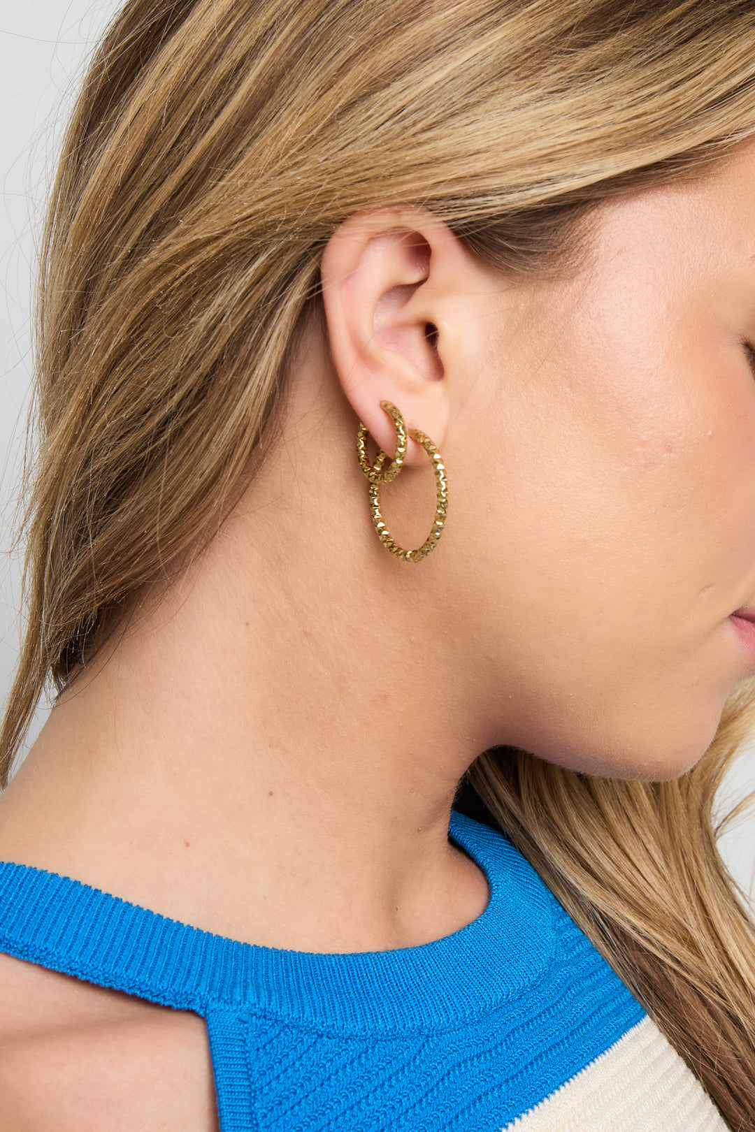 Stainless Steel Hoop Earrings Circle Simple Daily Simple Series Women's jewelry