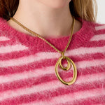 Stainless Steel Pendant necklaces Circle Casual Daily Simple Series Women's jewelry