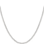 Solid bead necklace-6mm
