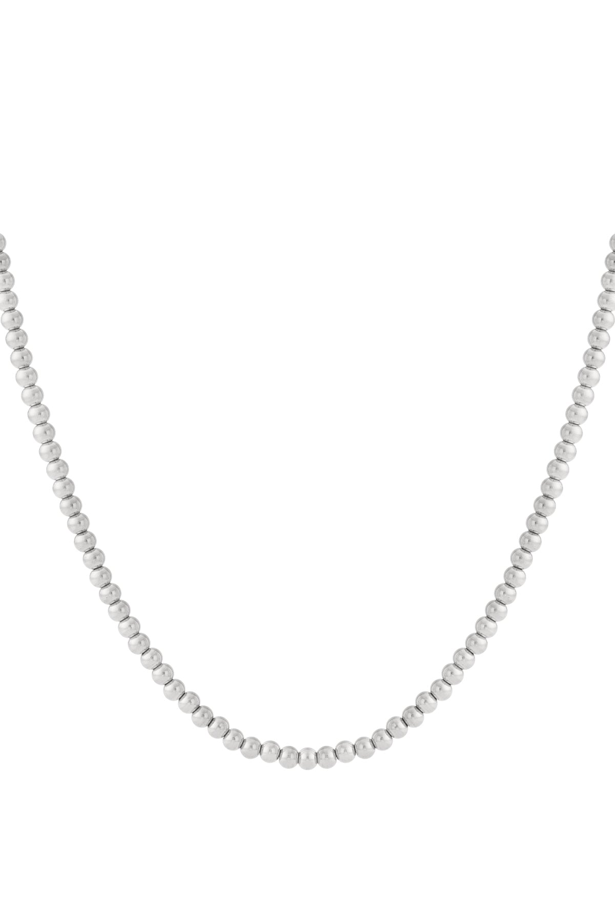 Solid bead necklace-6mm