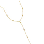 Y-line necklace with stones