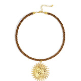 Polyester Pendant necklaces sun Casual Daily Simple Series Women's jewelry