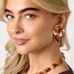 Iron Drop Earrings Flower Daily Ethnic Series Women's jewelry