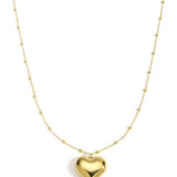 Stainless Steel Long Necklaces Heart Casual Daily Simple Series Women's jewelry
