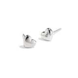 Bold Heart Stainless Steel Earrings
