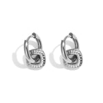 Stainless Steel Drop Earrings Geometric Shape Simple Daily Simple Series Women's jewelry