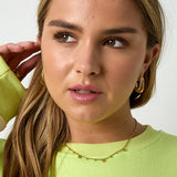 Rectangular double earrings