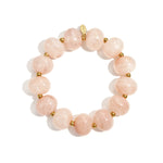Elastic beaded bracelet with large beads