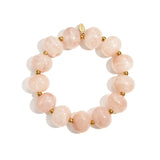 Elastic beaded bracelet with large beads