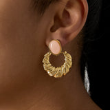 Stainless Steel Stud Earrings irregular shape Simple Daily Simple Series Women's jewelry