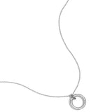 Necklace with inlaid circle